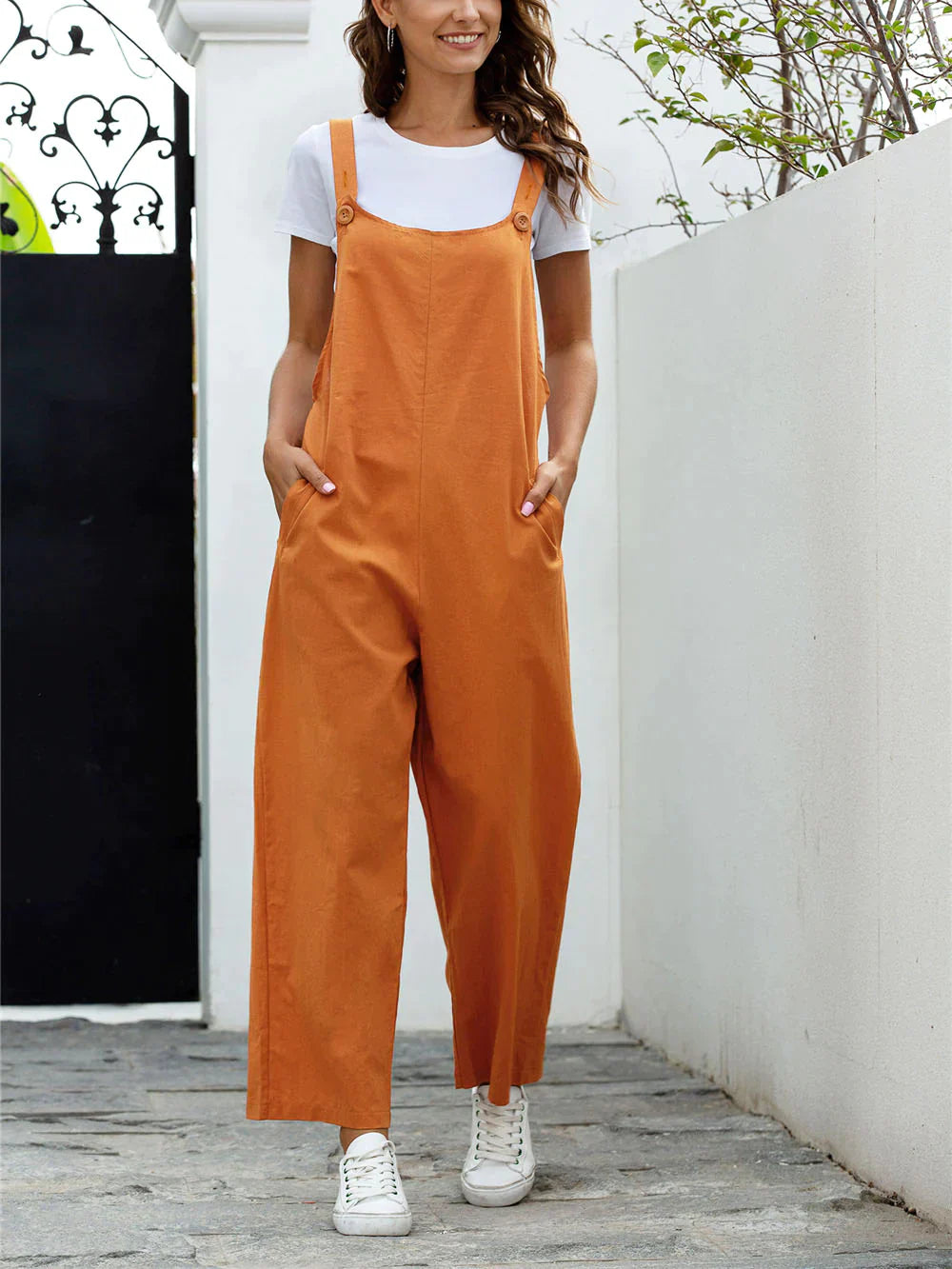 Variant image for Damen Jumpsuit Elegant Luftig Atmungsaktiv für Sommer-1