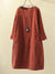 Variant image for Damen Kleid Langarm Elegant Cord für Festliche Anlässe-25