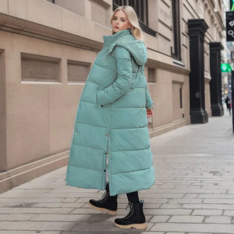 Variant image for Damen Winterjacke Lang Warm Eleganter Stil Hochwertiger Polyester-15