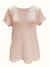 Damen T-Shirt mit Spitzendetails Rundhalsausschnitt Baumwolle-4
