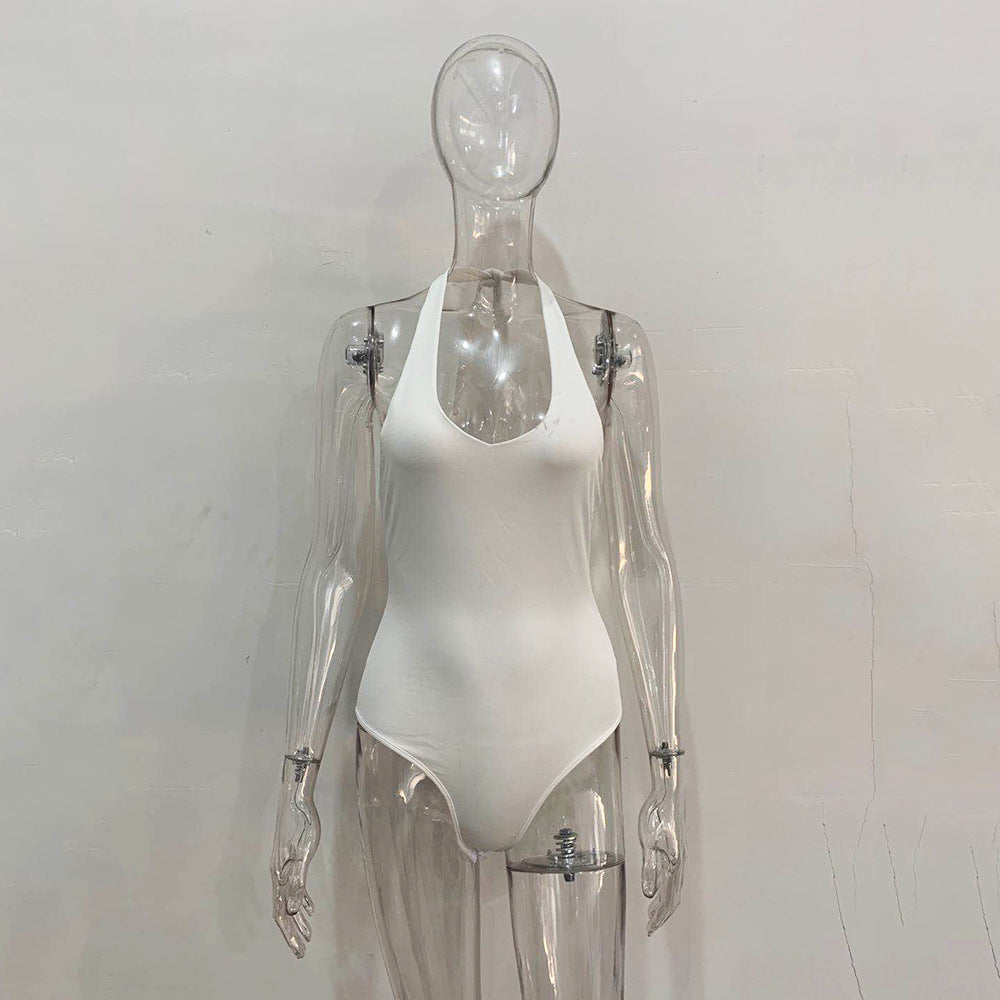 Damen Jumpsuit Rückenfrei Festlich Elegante Sommermode aus leichtem Material-2