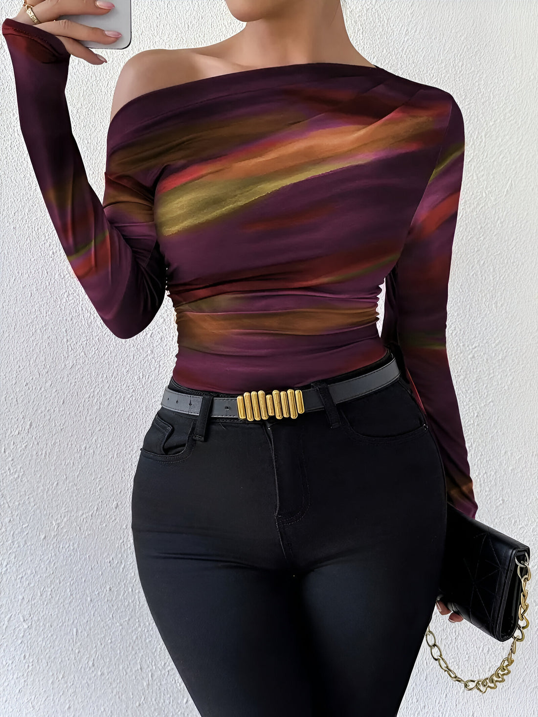 Variant image for Damen Langarmshirt Elegantes Design Hochwertige Baumwolle-17