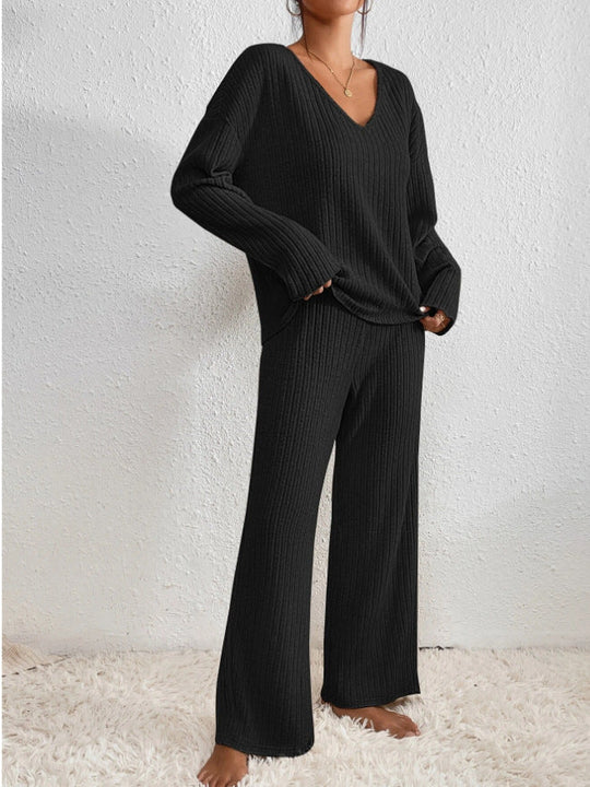 Damen Winterset Pullover und Hose Baumwoll-Polyester-Mischung 5