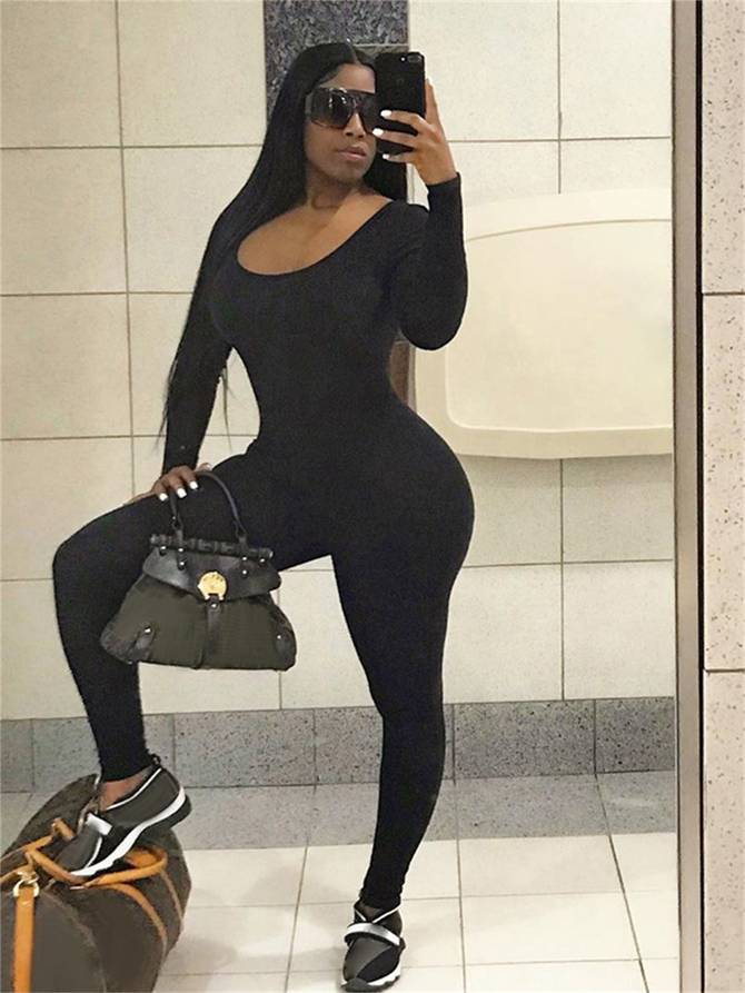 Damen Jumpsuit Festlich Enganliegend Polyester für Elegante Anlässe-4