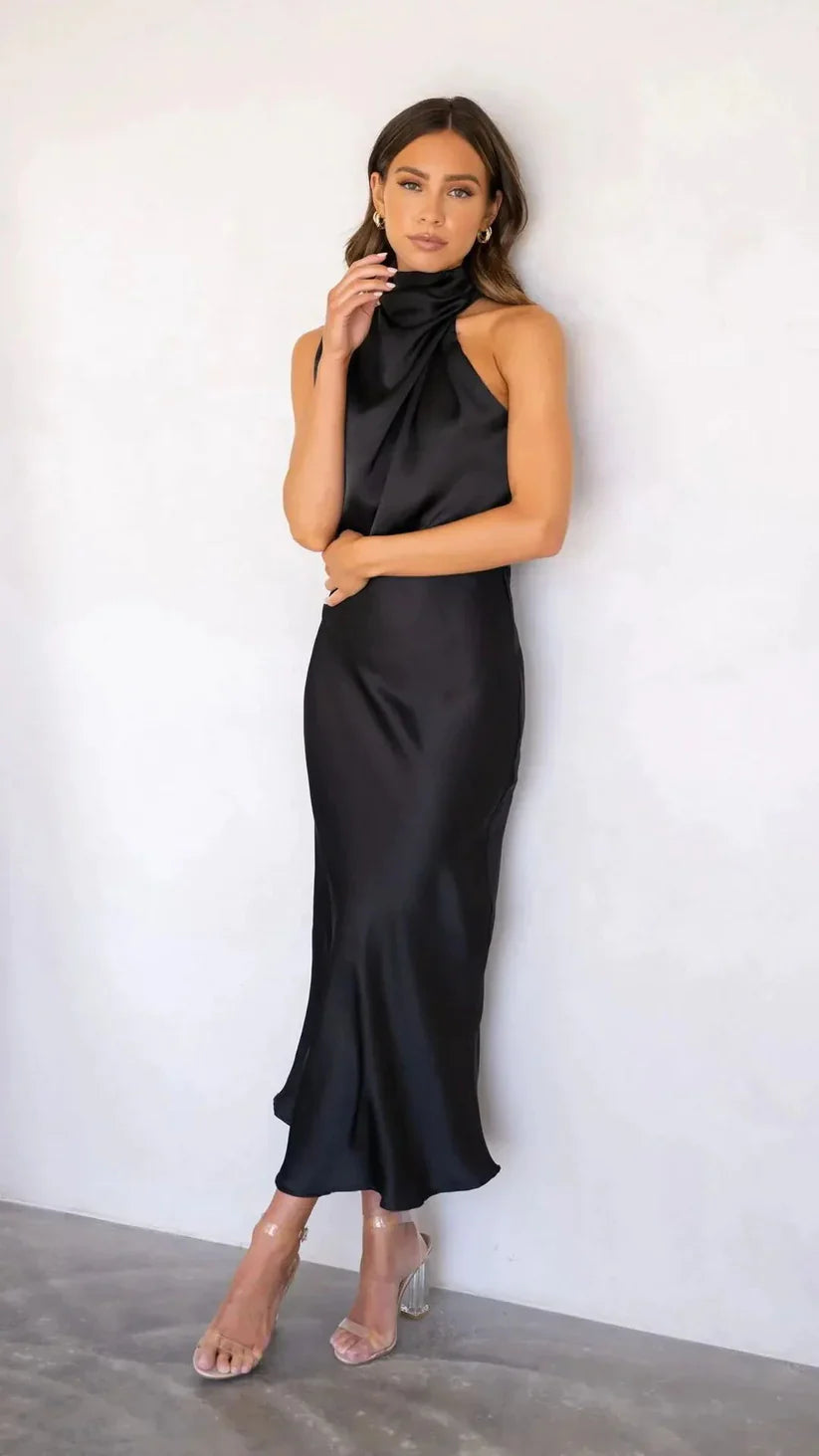Variant image for Damen Abendkleid One-Shoulder Satin Elegantes Cocktailkleid für Festliche Anlässe-16