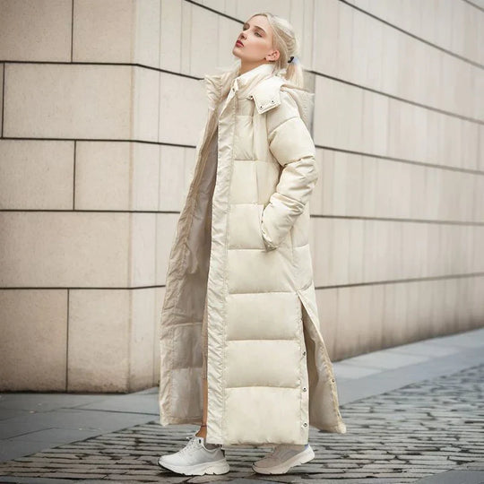 Variant image for Damen Winterjacke Lang Warm Eleganter Stil Hochwertiger Polyester-8