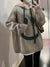Damenpullover Kapuzenpullover Lächel-Design Baumwolle-4