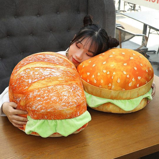 2-in-1 Sitzkissen Stuhl mit Hamburger-Design für Komfort und Entspannung 4