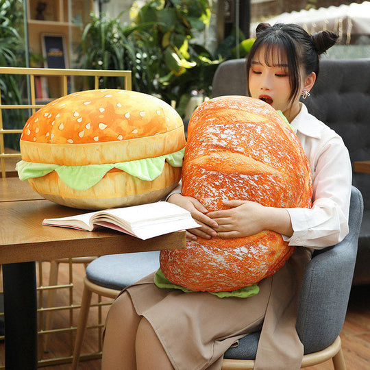2-in-1 Sitzkissen Stuhl mit Hamburger-Design für Komfort und Entspannung 5