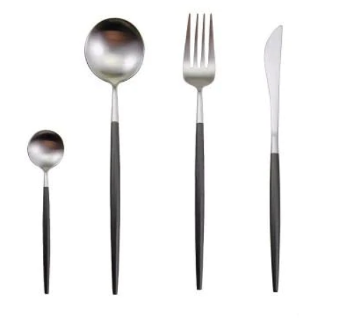 24-teiliges Besteckset für Elegante Anlässe mit Gold-Akzenten 10