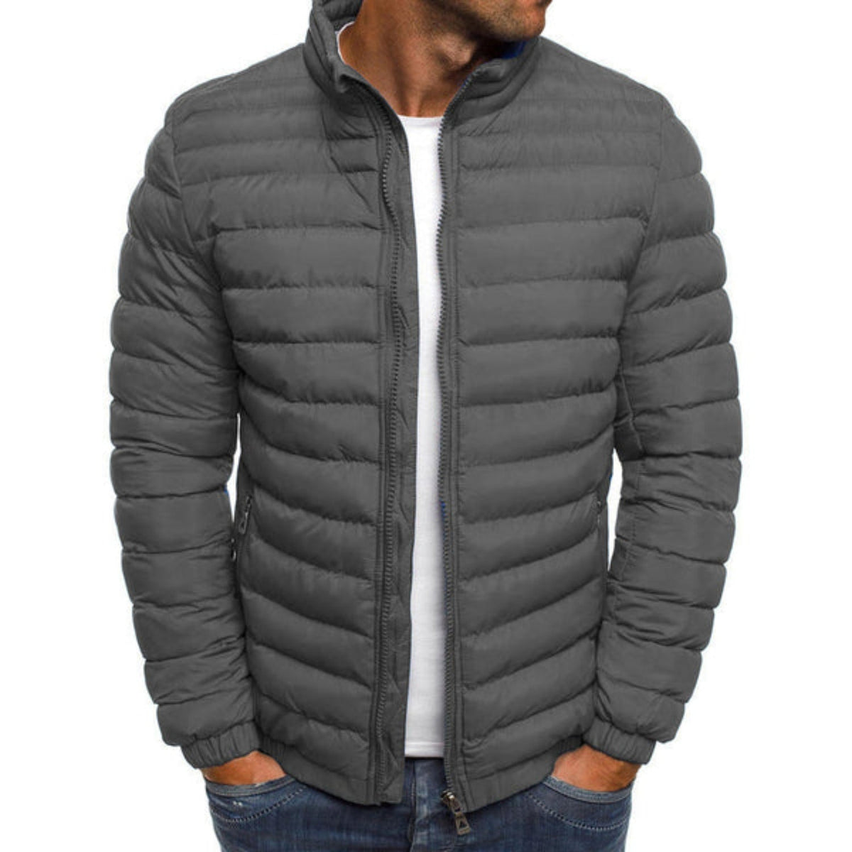 Herren Daunenjacke Stilvoller Luxus Nylon 2