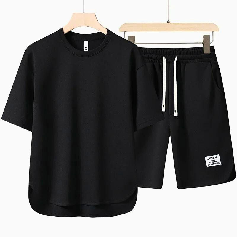 Herren Set Zweiteilig Sommer Baumwollmischung Komfortabel Stylish 1