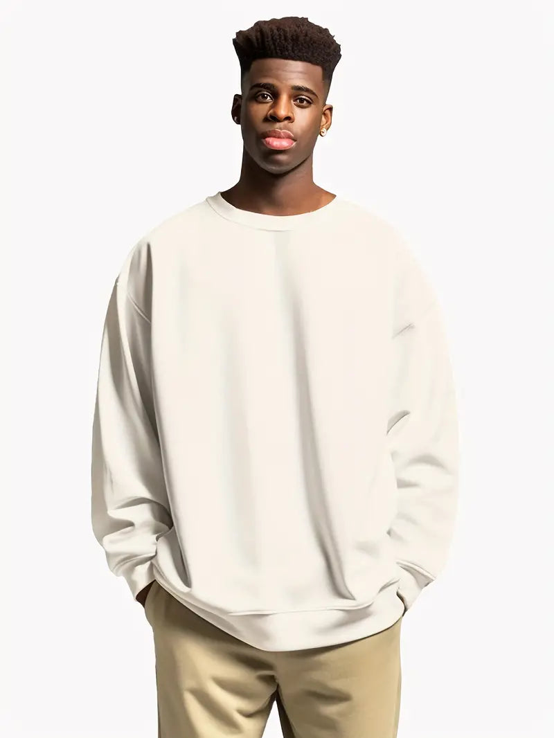 Variant image for Herren Pullover Rundhals Lässig Baumwolle Komfortabel-25