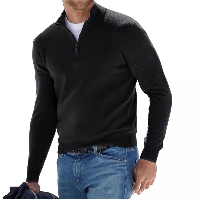 Herrenpullover Langer Ärmel Vielseitig Hochwertiger Strick-1