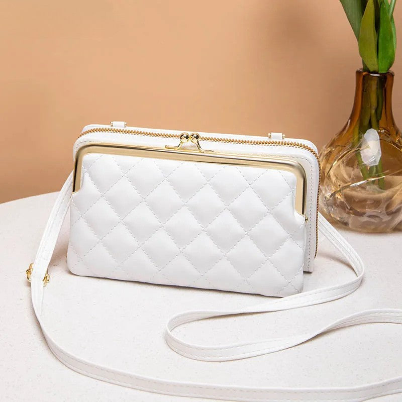 Damen Handtasche Crossbody Vegan Leder Praktisch 2