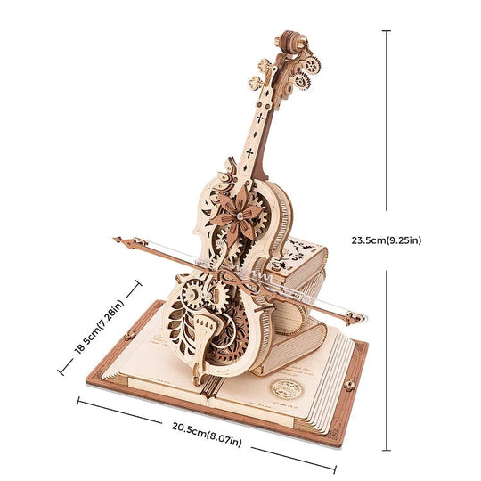 3D Puzzle Cello Für Erwachsene - Herausfordernde Montage Und Kreatives Design 0