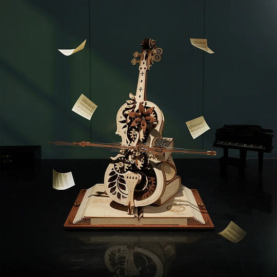 3D Puzzle Cello Für Erwachsene - Herausfordernde Montage Und Kreatives Design 1