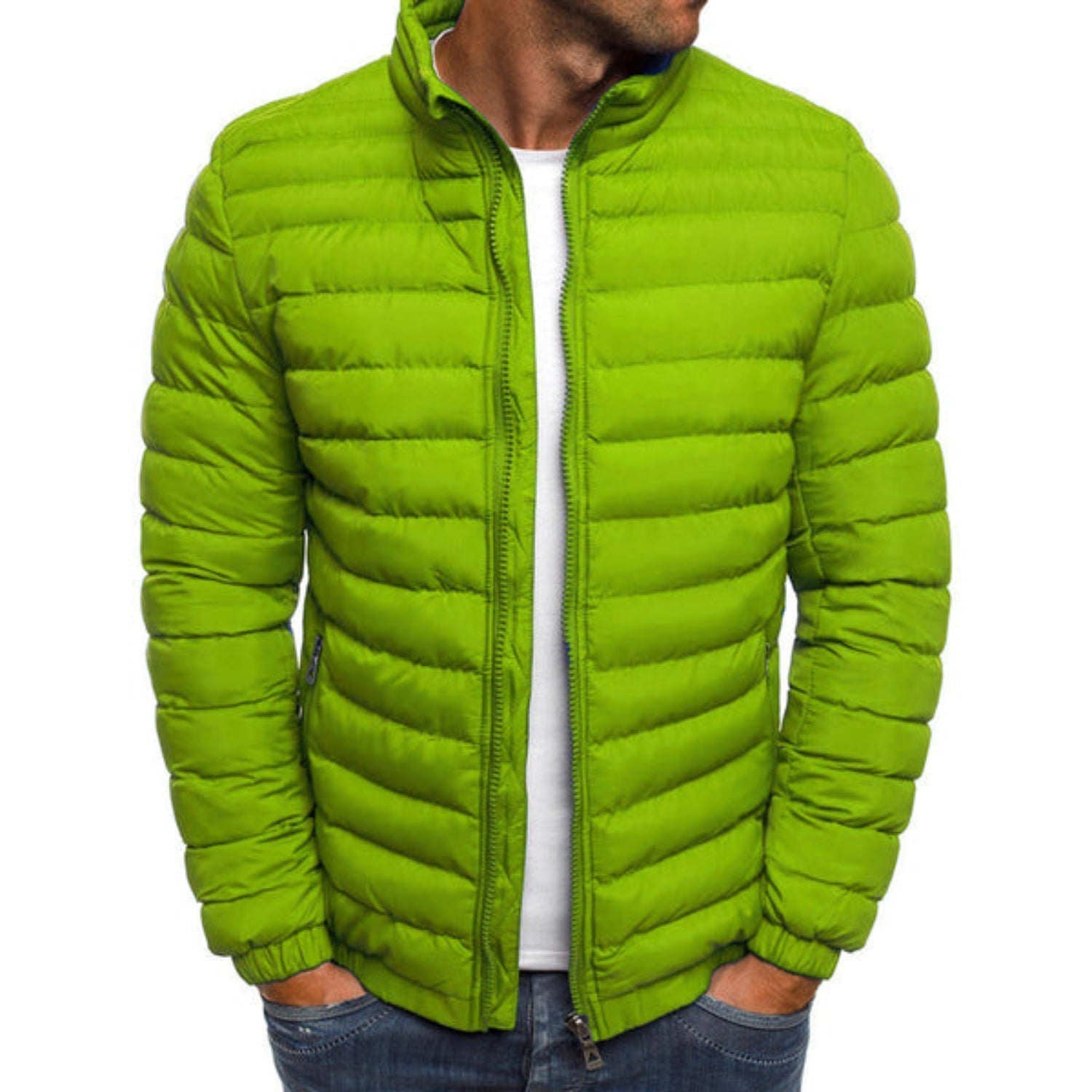 Herren Daunenjacke Stilvoller Luxus Nylon 3
