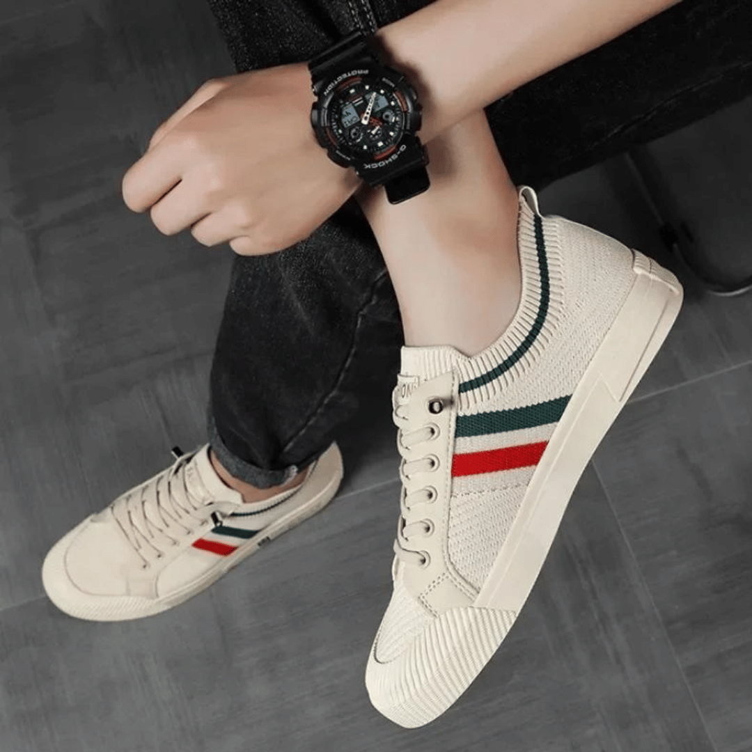 Herren Schuhe Elegante Urban Style Hochwertiges Leder und Textil-3