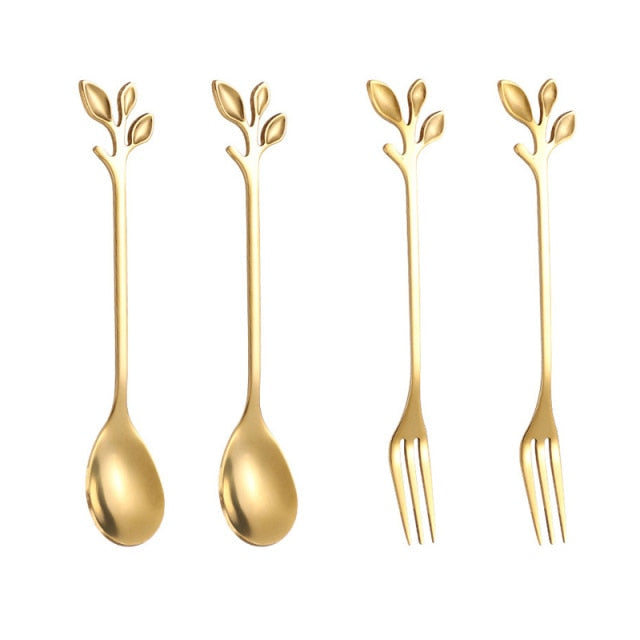 4-teiliges Besteck Set für Obst und Gemüse mit Kreativem Design 5
