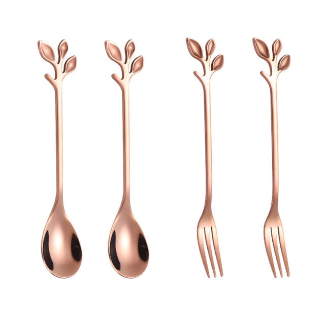4-teiliges Besteck Set für Obst und Gemüse mit Kreativem Design 7