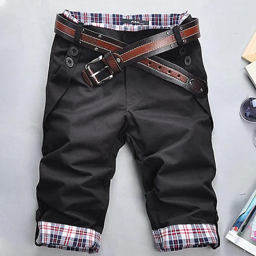 Variant image for Herren Cargo Shorts Bequemer Schnitt Praktische Taschen 100% Baumwolle-1