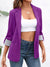 Damen Blazer Lässig Offene Silhouette Hochwertiger Stoff-4