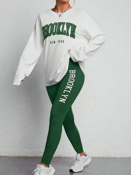 Variant image for Damen Langarmshirt Rundhals Basic Baumwolle für Alltag und besondere Anlässe-1