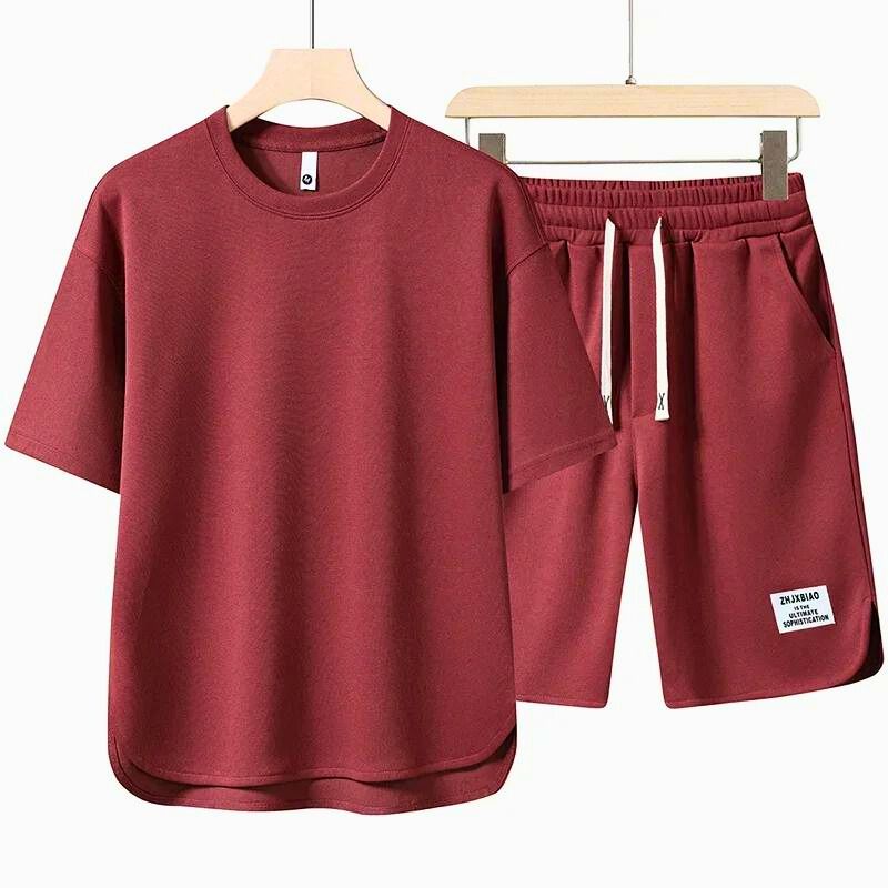 Variant image for Herren Set Zweiteilig Sommer Baumwollmischung Komfortabel Stylish-25