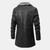 Herren Mantel Lang Leder Stilvoll Warm für Winter-2