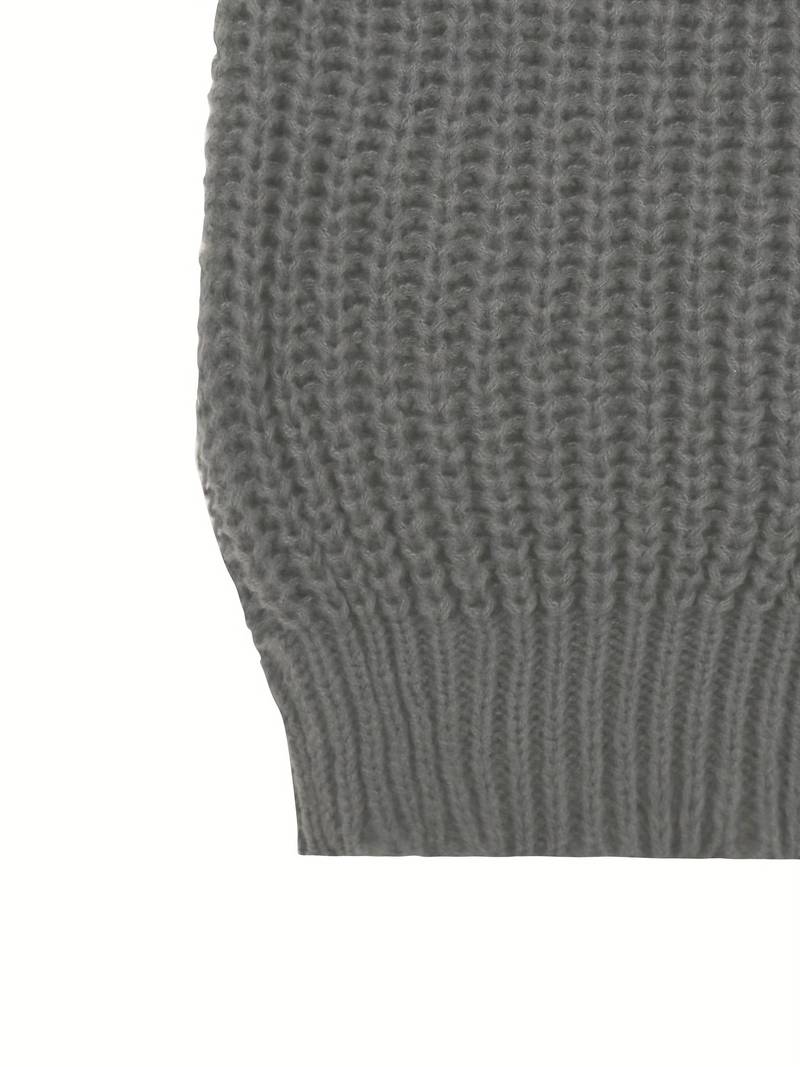 Herren Strickjacke Klassisch Rundhalsausschnitt Hochwertiges Strickmaterial-4