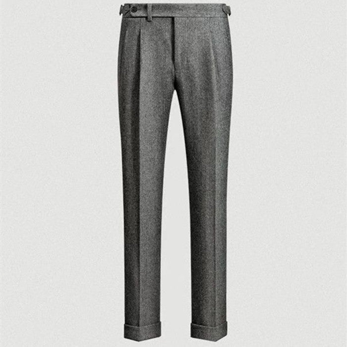 Herren Freizeithose Lässiger Tweed Stil Entspannt 100% Tweed 2