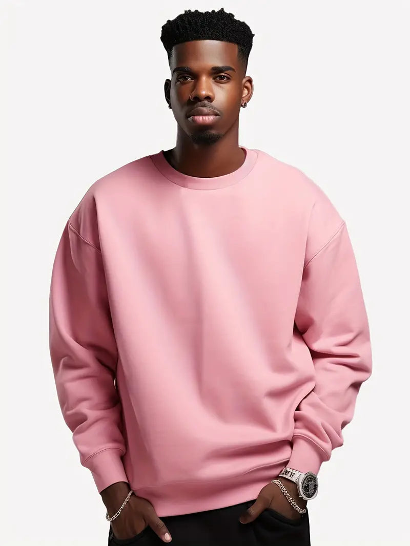 Variant image for Herren Pullover Rundhals Lässig Baumwolle Komfortabel-1
