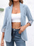 Variant image for Damen Blazer Lässig Offene Silhouette Hochwertiger Stoff-43
