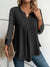Variant image for Damen Langarm-Top mit gekerbtem Ausschnitt Eleganz-7