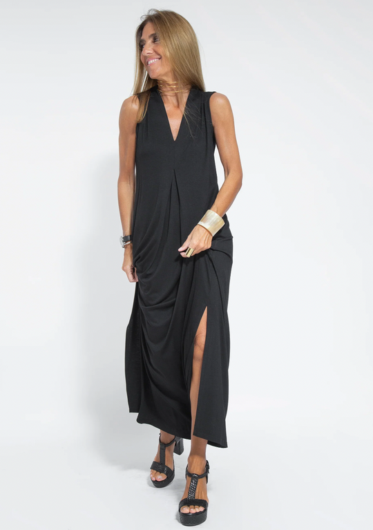 Variant image for Damen Langes Kleid und Weste Elegantes Design Baumwollmischung für Sommer-9