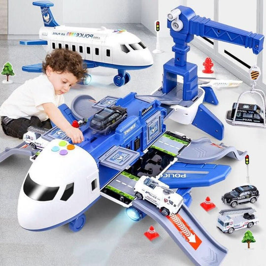 Abenteuer-AirPlay-Set für Kinder mit Flugzeug und Fahrzeugen 0