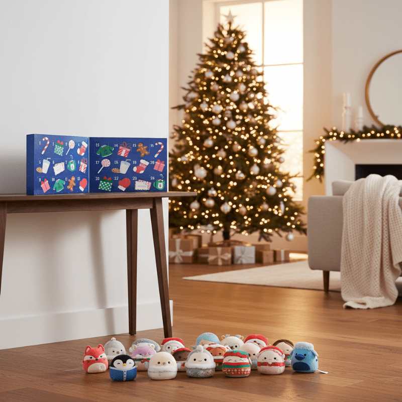 Adventskalender Kinder mit 24 Mikromallow-Figuren für die Weihnachtszeit 1