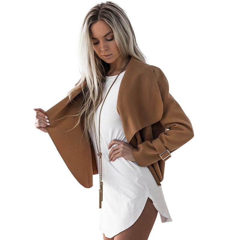 Asymmetrische Kragenweste