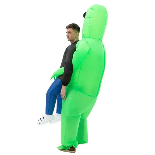 Aufblasbares Alien Kostüm für Halloween und Fasching 2