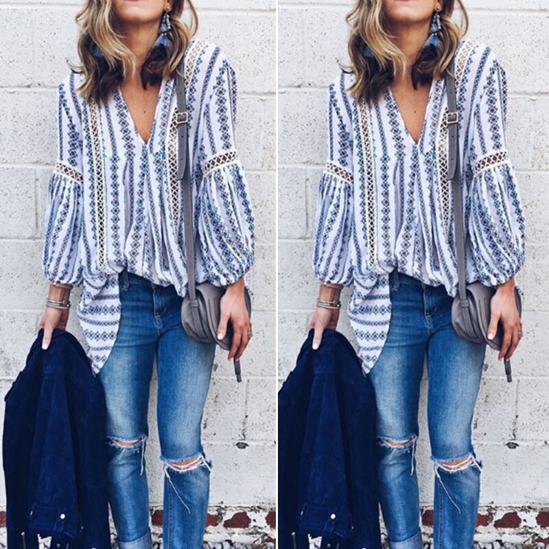 Ausgehöhlte Damen-Boho-Oberteile