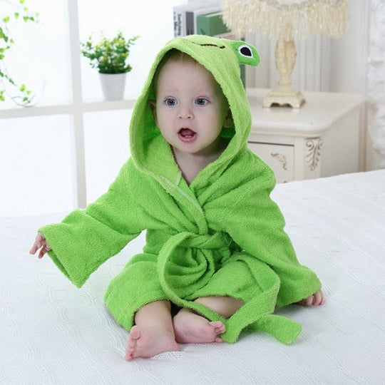 Baby Bademantel mit Tiermotiven für den Winter 10