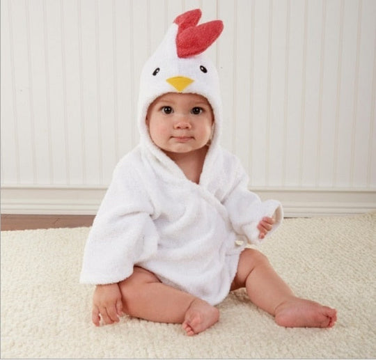 Baby Bademantel mit Tiermotiven für den Winter 3