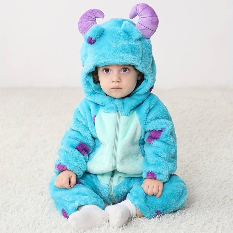 Baby Overall Winter Tierdesign mit Reißverschluss für kalte Tage 1