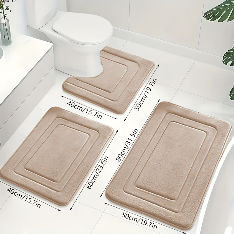 Badezimmermatte Set 3-teilig für Komfort und Sicherheit 6