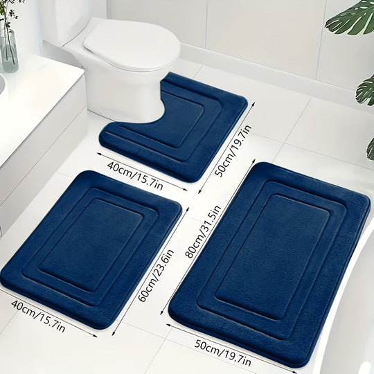 Badezimmermatte Set 3-teilig für Komfort und Sicherheit 8