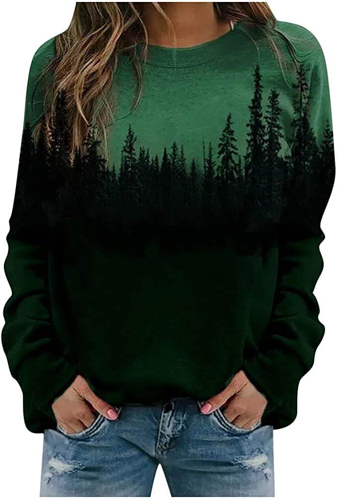 Bedruckte Pullover-Sweatshirts Von Mountain