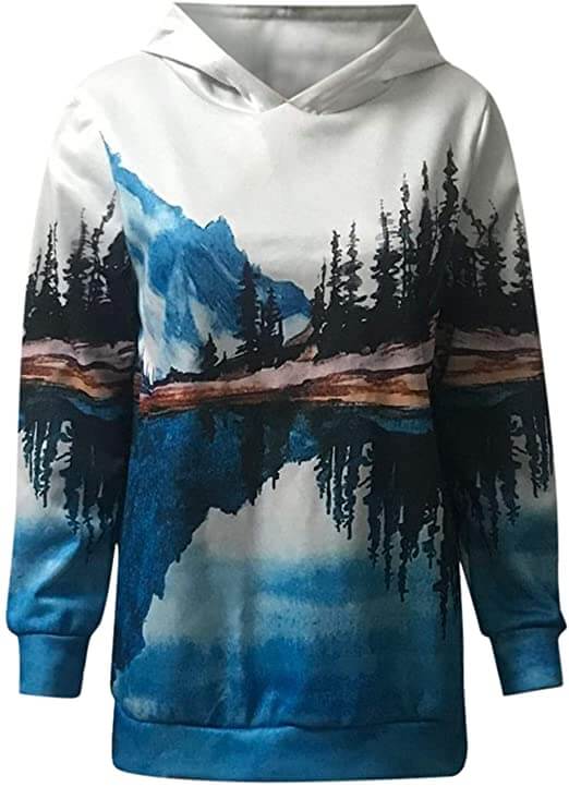 Bedrucktes Sweatshirt Natural Mountain