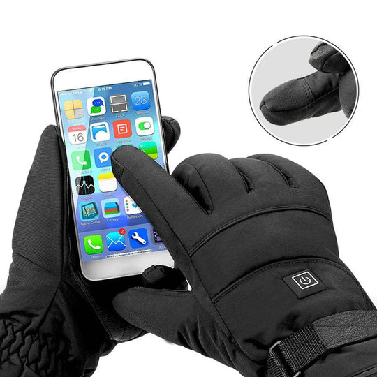 Beheizbare Skihandschuhe Wasserdicht für Damen und Herren mit Touchscreen-Funktion, Winterhandschuhe für Outdoor-Aktivitäten 5