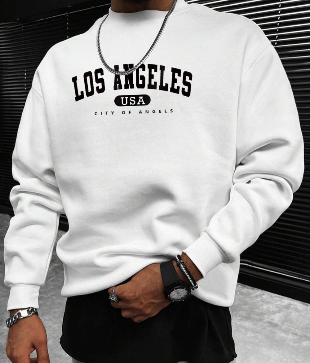 Variant image for Herren Sweatshirt Bequem Modern Baumwolle 80% Baumwolle für Alltag und Freizeit-10